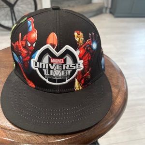 Marvel Universal Live Snapback Cap Spiderman Thor Hulk Captain America Iron Man